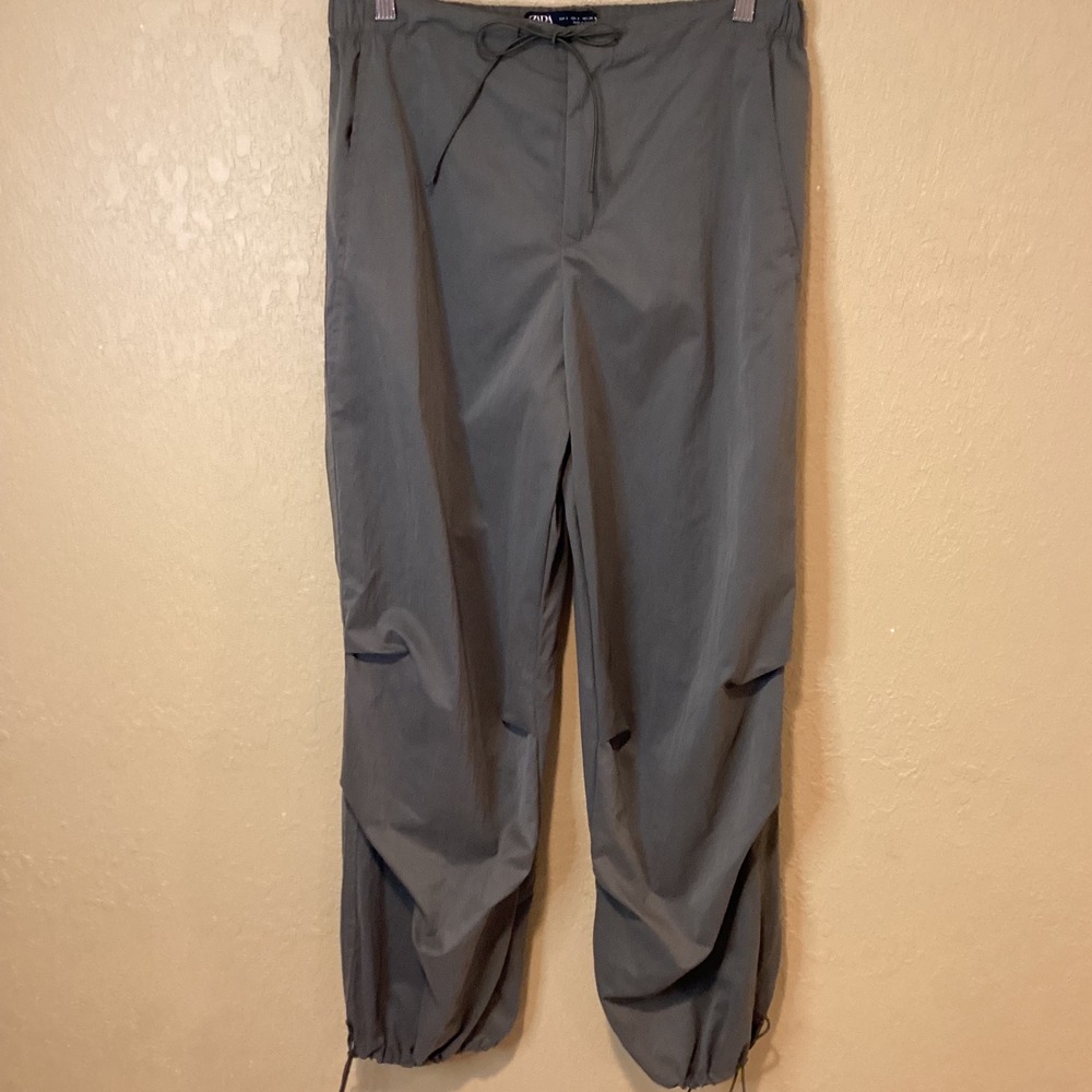 Zara Olive Green Women's Joggers Track Pants, Size‎ Small